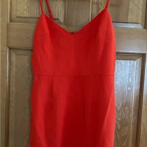 French Connection reddish orange slender strap mini dress size 8